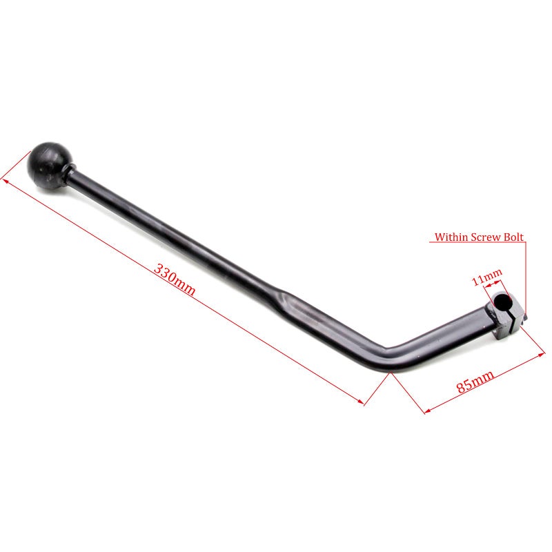 PRO BAT 135Â° Universal Motorcycle Hand Gear Lever Shifter Handle Hand Control Gear Lever Shifter for Taotao Sunl Coolster 50cc 70cc 90cc 110cc 125cc Quad Pit Bike ATV Buggy Black - Image 3